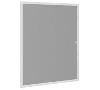vidaXL Moustiquaire pour Fenêtres, Filet Anti-Moustiques avec Cadre en Aluminium, Filet de Fenêtre Contre Abeilles Mouches Insectes, Blanc