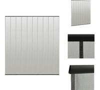 vidaXL Moustiquaire pour portes 10 pcs. Rideau filet noir 240x240 cm - Moustiquaire