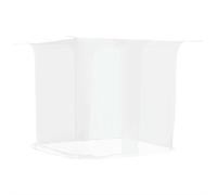 vidaXL Moustiquaire Suspendue 156 Maille Blanc 220x180x180 cm, moustiquaire pour lit, Tente à baldaquin, Rideau Anti-Mouches, Tente de lit