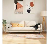 vidaXL Tapis Lavable, Moquette de Sol, Carpette de Chambre à Coucher Salon Salle de Séjour, Moderne, Multicolore 80x150 cm