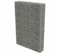 vidaXL Mur à gabion Couvercles acier galvanisé 100 x 20 x 150 cm Jardin Terrasse