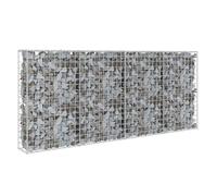 vidaXL Mur à gabion avec couvercles Acier galvanisé 200 x 20 x 85 cm