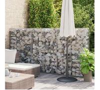vidaXL Mur à Gabion Couvercles Acier Galvanisé 100x20x150 cm Jardin Terrasse 143579