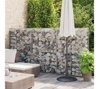 vidaXL Mur à gabion 143579 avec couvercles Acier galvanisé 100x20x150 cm Jardin Terrasse Beige