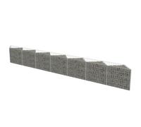 vidaXL Mur de gabion en acier galvanisé 450 x 30 x 50 cm
