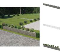 vidaXL Mur de gabions Acier galvanisé 630×30×50 cm - Panneaux de clôture