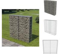 vidaXL Mur de gabions avec couverture Acier galvanisé 100×20×100 cm - Panneaux de clôture