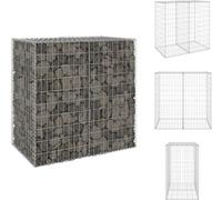 vidaXL Mur de gabions avec couverture Acier galvanisé 100x60x100 cm - Panneaux de clôture