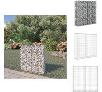 vidaXL Mur de gabions avec couverture Acier galvanisé 80×20×100 cm - Panneaux de clôture