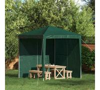 Vidaxl Mur De Tente De Fête 2 Pcs Vert 200 X 195 Cm Pe Et Acier
