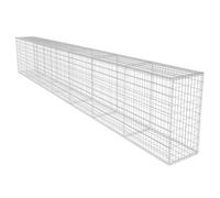 vidaXL Couvercle pour mur de gabion 600 x 40 x 100 cm Jardin Patio Panier à pierres