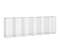vidaXL Mur en gabion avec couvercles Acier galvanisé 300 x 50 x 100 cm Clôture