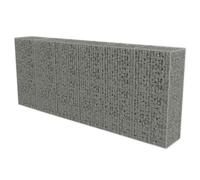 vidaXL Mur en gabion avec couvercles Acier galvanisé 300 x 50 x 150 cm