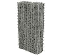 vidaXL Mur en gabion avec couvercles Acier galvanisé 50x20x100 cm