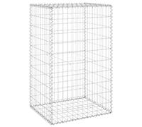 vidaXL Mur en Gabion avec Couvercles Paniers de Gabion Mur de Soutènement Jardin Patio Terrasse Extérieur Acier Galvanisé 60x50x100 cm