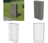 vidaXL Mur en gabion avec couverture Acier galvanisé 50×20×100 cm - Mur en gabion - Murs en gabion - Gabions