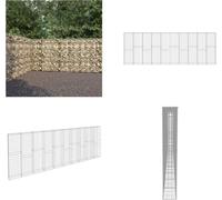 vidaXL Mur en gabion avec couverture Acier galvanisé 600×30×200 cm - Mur en gabion - Murs en gabion - Gabions