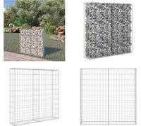 vidaXL Mur en gabion avec couverture Acier galvanisé 80×20×100 cm - Mur en gabion - Murs en gabion - Gabions
