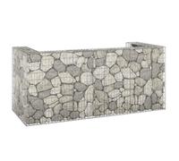 vidaXL Mur en gabion pour poubelles Acier galvanisé 254x100x110 cm 151300