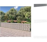 vidaXL Mur en gabions avec couvercle Acier galvanisé 600×30×100 cm - Panneaux de clôture