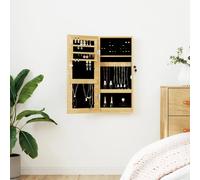vidaXL Armoire à bijoux Mural avec miroir 30 x 8,5 x 67 cm