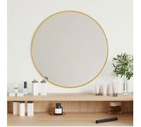 vidaXL Miroir mural Doré Ø 50 cm Rond