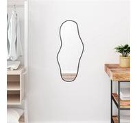 Mural Miroir de Maquillage Coiffeuse Cosmétique Décoration de Chambre à Coucher Salle de Bain Salon Intérieur Noir 348265