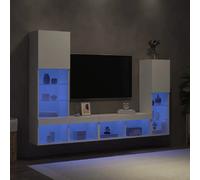 vidaXL murales avec LED 4 pcs blanc