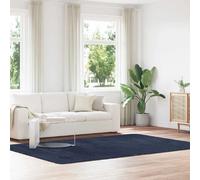 vidaXL Tapis Shaggy à Poils Longs Bleu Marine 200x290 cm Polyester, Tapis, Tapis de Chambre, Tapis Moderne, Tapis de Salon, Tapis Moelleux