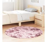 VIDAXL Navarra Tapis Shaggy Rose Poudré