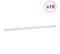 vidaXL Nez de marche 10 pcs Argent 67 cm Aluminium