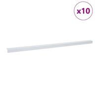 vidaXL Nez de marche 10 pcs Argent 67 cm Aluminium