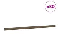 vidaXL Nez de marche 30 pcs Marron 67 cm Aluminium