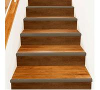 VIDAXL Nez de marche aluminium marron 30 pcs 67 x 3,5 x 3 cm