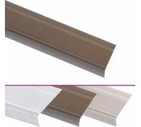 vidaXL Nez de marche en L 15 pcs. Aluminium 100cm Marron