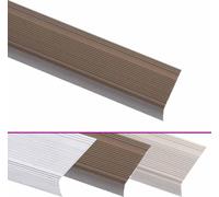 vidaXL Nez de marche en L 15 pcs. Aluminium 90 cm Marron