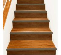 VidaXL Nez de marche escalier en aluminium Marron L 67 x 3 x 2 cm - 30 pièces
