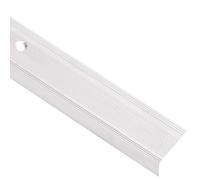 vidaXL Profils de nez de marche en L 15 pcs. Aluminium 100 cm Argenté