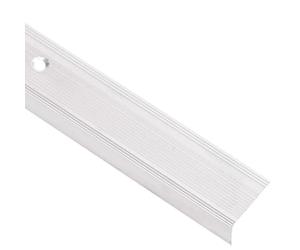 vidaXL Nez de marche forme en L 15 pcs aluminium 100 cm argenté, marches d'escalier, bords d'escalier, profils d'escalier, bord d'escalier