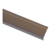 vidaXL Nez de marche en L 15 pcs. Aluminium 90 cm Marron
