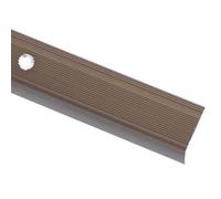 vidaXL Nez de Marche Forme en L 15 pcs Aluminium 90 cm Marron