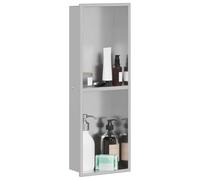vidaXL Niche de douche argentée 60 x 20 x 9,5 cm en acier inoxydable