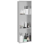 vidaXL Cabine de douche argentée 90 x 30 x 9,5 cm Acier inoxydable