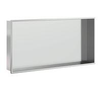 vidaXL Niche de douche argentée brossée 62x32x9 cm acier inoxydable