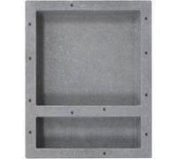 vidaXL Niche de douche avec 2 compartiments Gris mat 41x51x10 cm Gris G