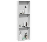 vidaXL Cabine de douche blanche 90 x 30 x 9,5 cm en acier inoxydable