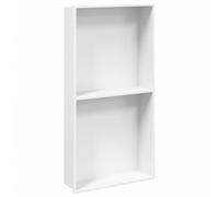 vidaXL Niche de douche blanc mat 32x62x9 cm acier inoxydable