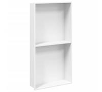 vidaXL Niche de douche blanc mat 32x62x9 cm acier inoxydable