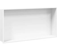 vidaXL Niche de douche blanc mat 62x32x9 cm acier inoxydable