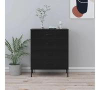 vidaXL Noir Acier